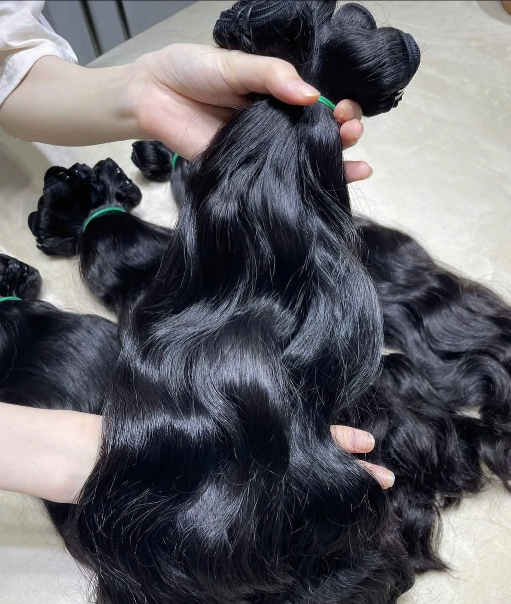 EVelora Straight & Body Wave Human Hair Bundles | Brazilian & Indian Virgin Hair