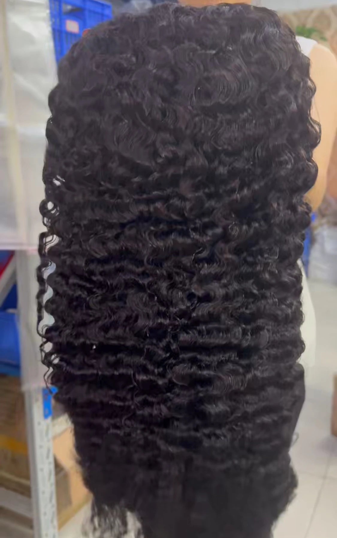 EVelora Deep Wave HD Lace Front Wig | Natural Vietnamese Burmese Curl Glueless