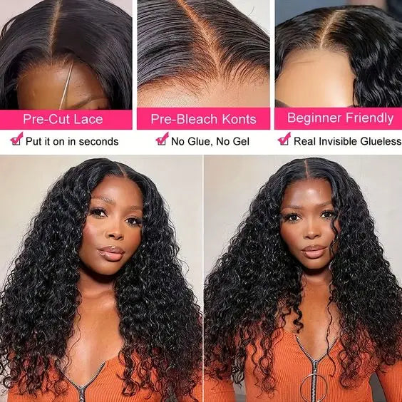 EVelora 4x6 Glueless Full HD Lace Frontal Wig | Cuticle Aligned Virgin Raw Indian Hair