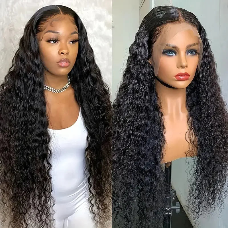 EVelora 180 Density Deep Wave 13x4 HD Lace Front Wig