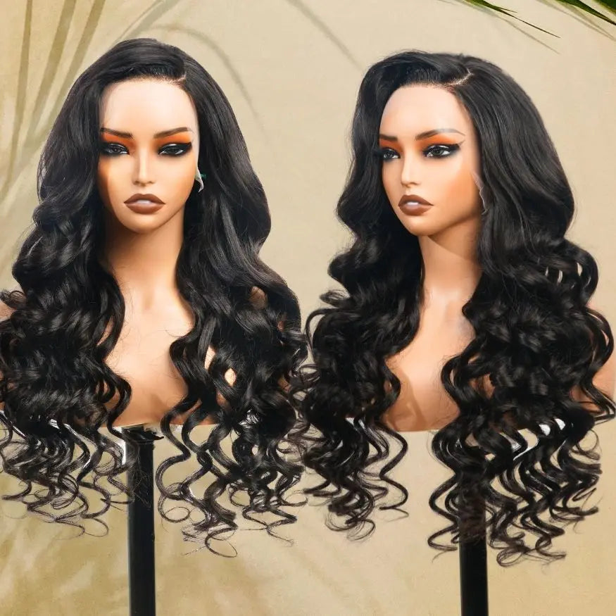 EVelora 250% Density Raw 13x4 4x6 Curly Lace Front Wig | Brazilian Human Hair
