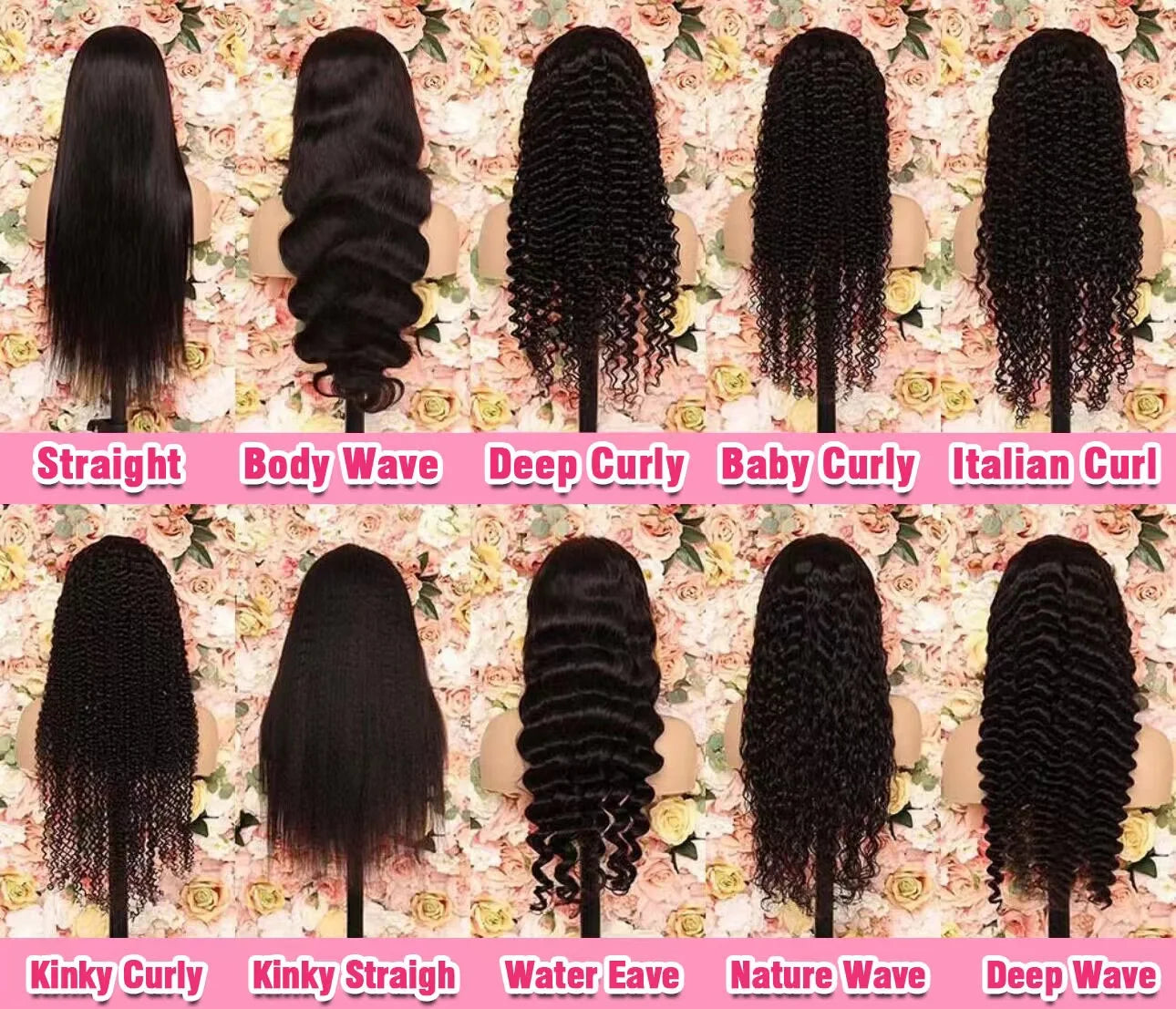 EVelora 180%-200% Density Raw Pre-Plucked HD Lace Front Wig | 2x6 13x6 5x5 9x6 Glueless