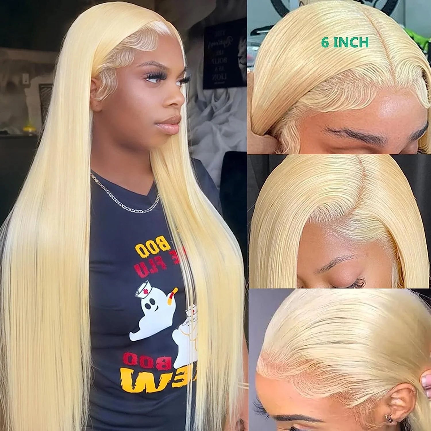 EVelora Straight 13x4 HD Lace Front Wig | Pre-Plucked Glueless Human Hair