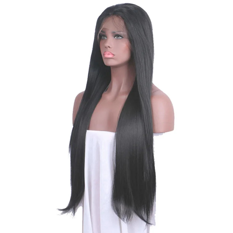 EVelora 13x6 Straight Indian Hair Glueless HD Lace Front Wig | Bone Straight Remy