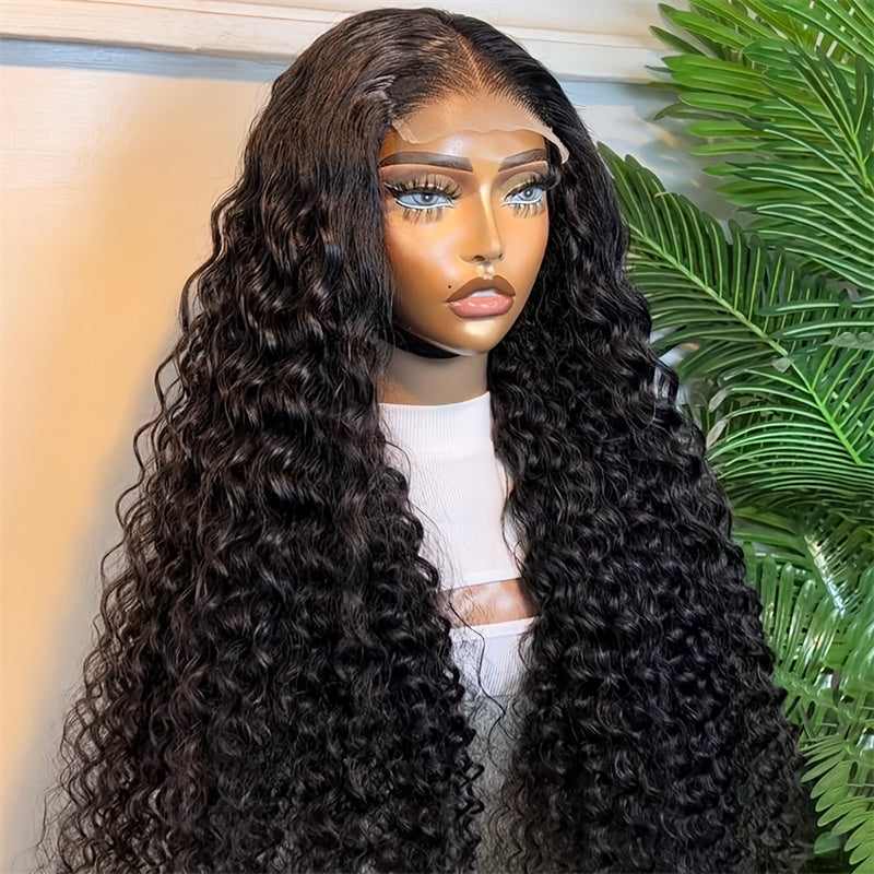 Water Wave Lace Front Wigs Human Hair Glueless Peruvian Raw Virgin High Quality HD Lace Frontal Wigs