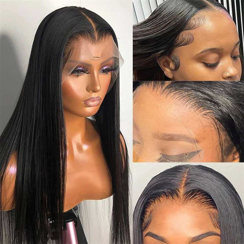 Raw Vietnamese Hair Soft Bone Straight Lace Frontal Wigs Human Hair 13x6 HD Full Lace Frontal Wigs,Glueless Wig For Black Women