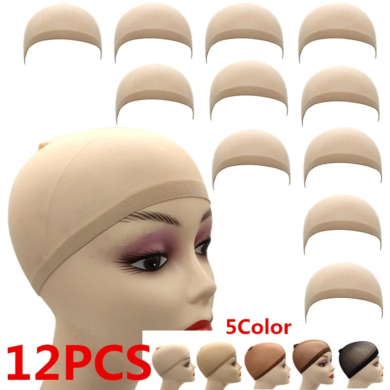 EVelora Breathable Nylon Mesh Wig Caps