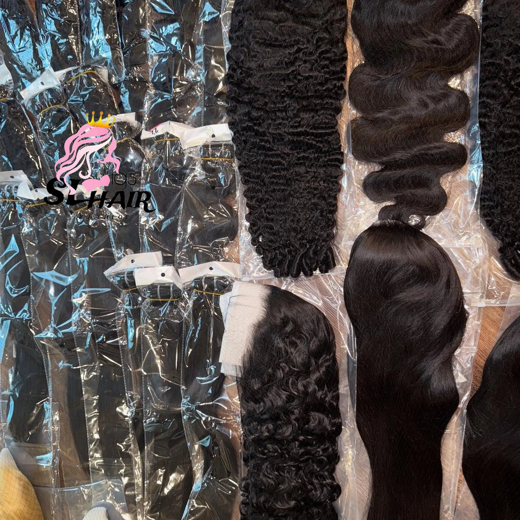 EVelora 180%-200% Density Raw Pre-Plucked HD Lace Front Wig | 2x6 13x6 5x5 9x6 Glueless