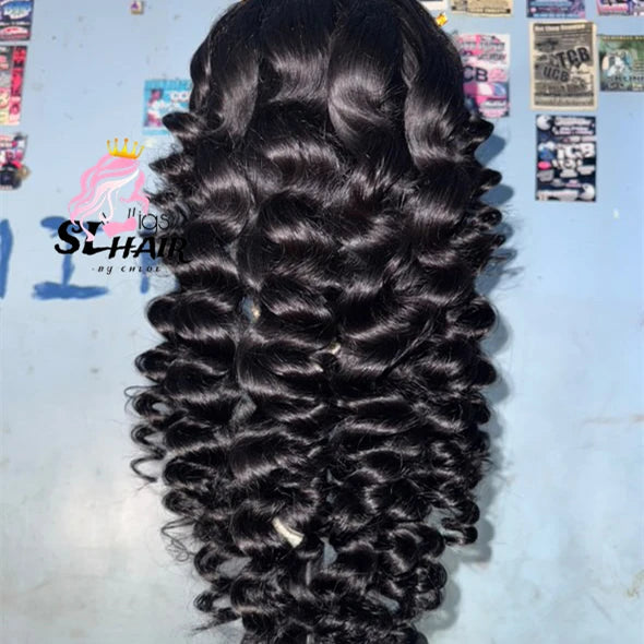EVelora 180%-200% Density Raw Pre-Plucked HD Lace Front Wig | 2x6 13x6 5x5 9x6 Glueless