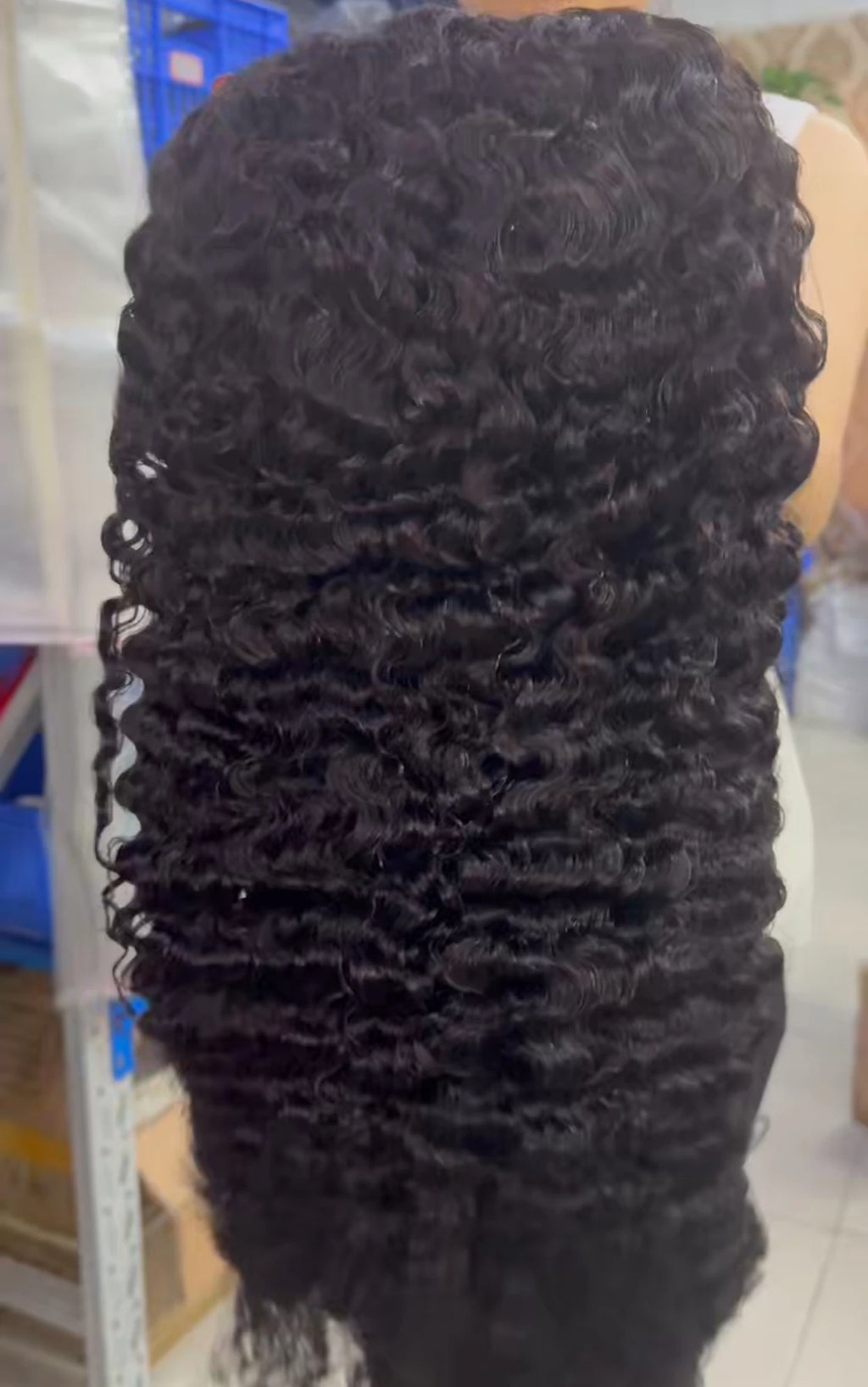 EVelora Deep Wave HD Lace Front Wig | Natural Vietnamese Burmese Curl Glueless
