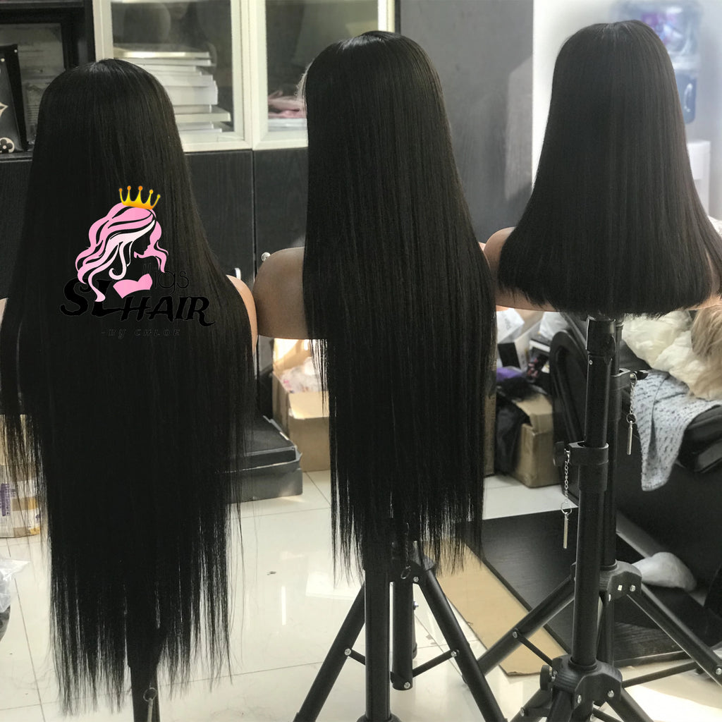 EVelora 180%-200% Density Raw Pre-Plucked HD Lace Front Wig | 2x6 13x6 5x5 9x6 Glueless