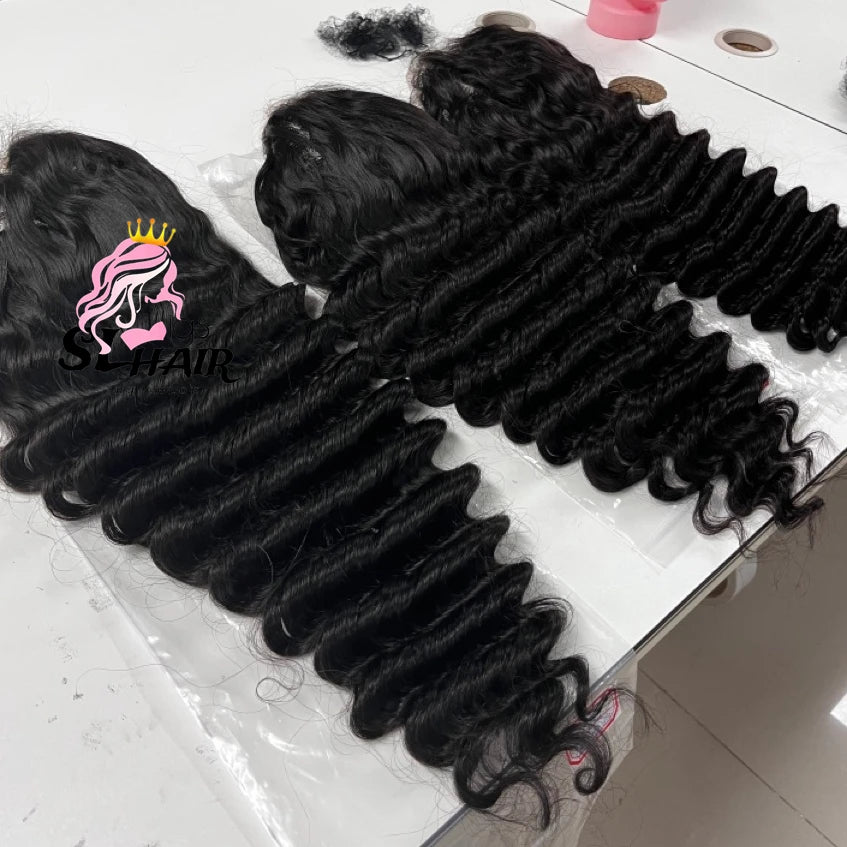 EVelora 180%-200% Density Raw Pre-Plucked HD Lace Front Wig | 2x6 13x6 5x5 9x6 Glueless
