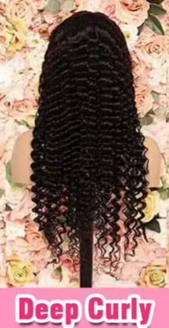EVelora Deep Wave HD Lace Front Wig | Natural Vietnamese Burmese Curl Glueless