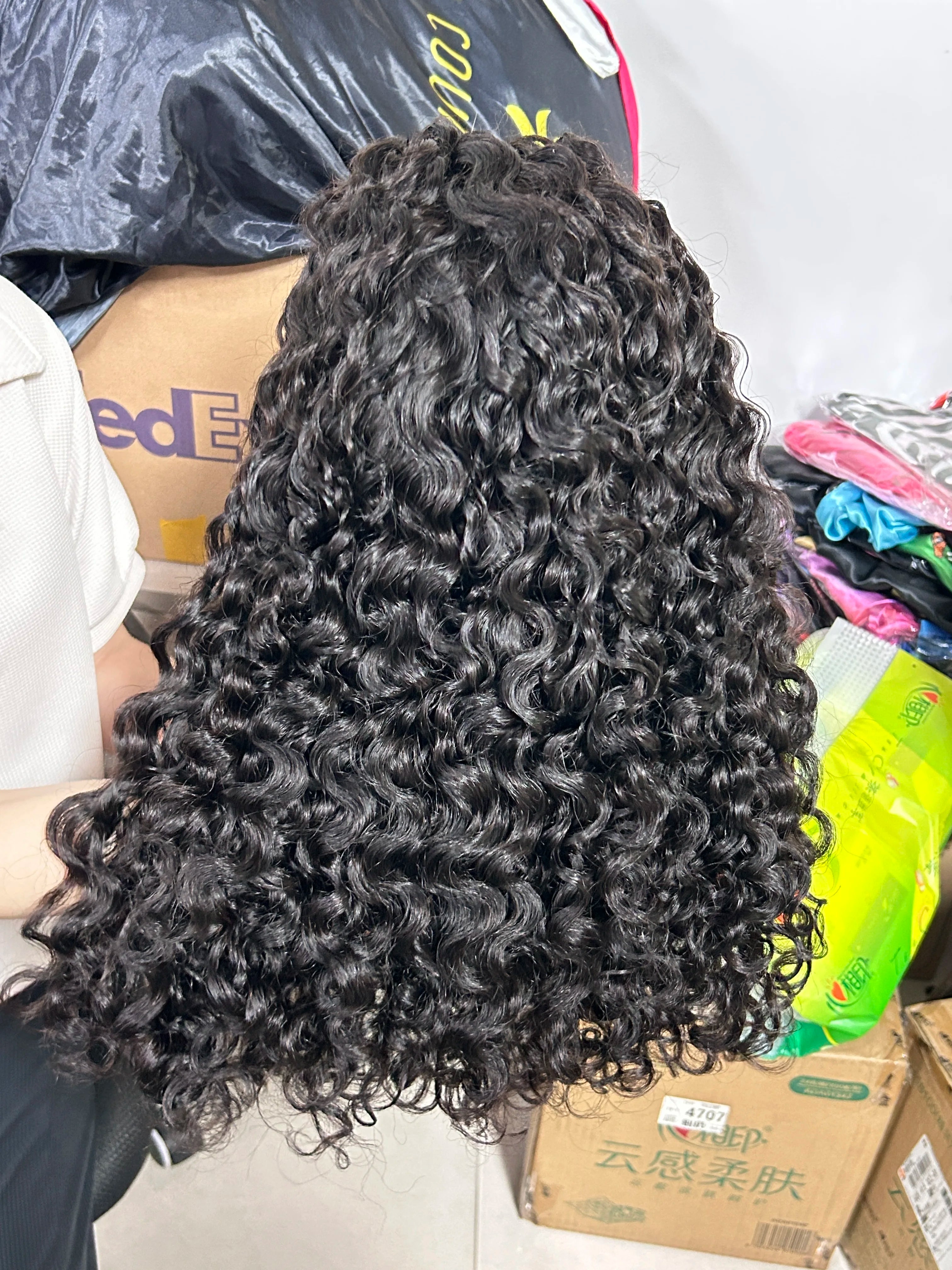 EVelora 180%-200% Density Raw Pre-Plucked HD Lace Front Wig | 2x6 13x6 5x5 9x6 Glueless