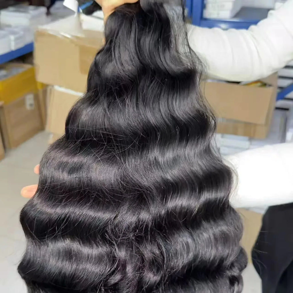 EVelora Straight & Body Wave Human Hair Bundles | Brazilian & Indian Virgin Hair
