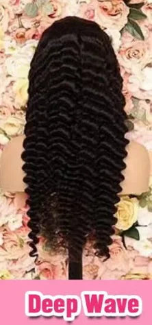 EVelora Deep Wave HD Lace Front Wig | Natural Vietnamese Burmese Curl Glueless