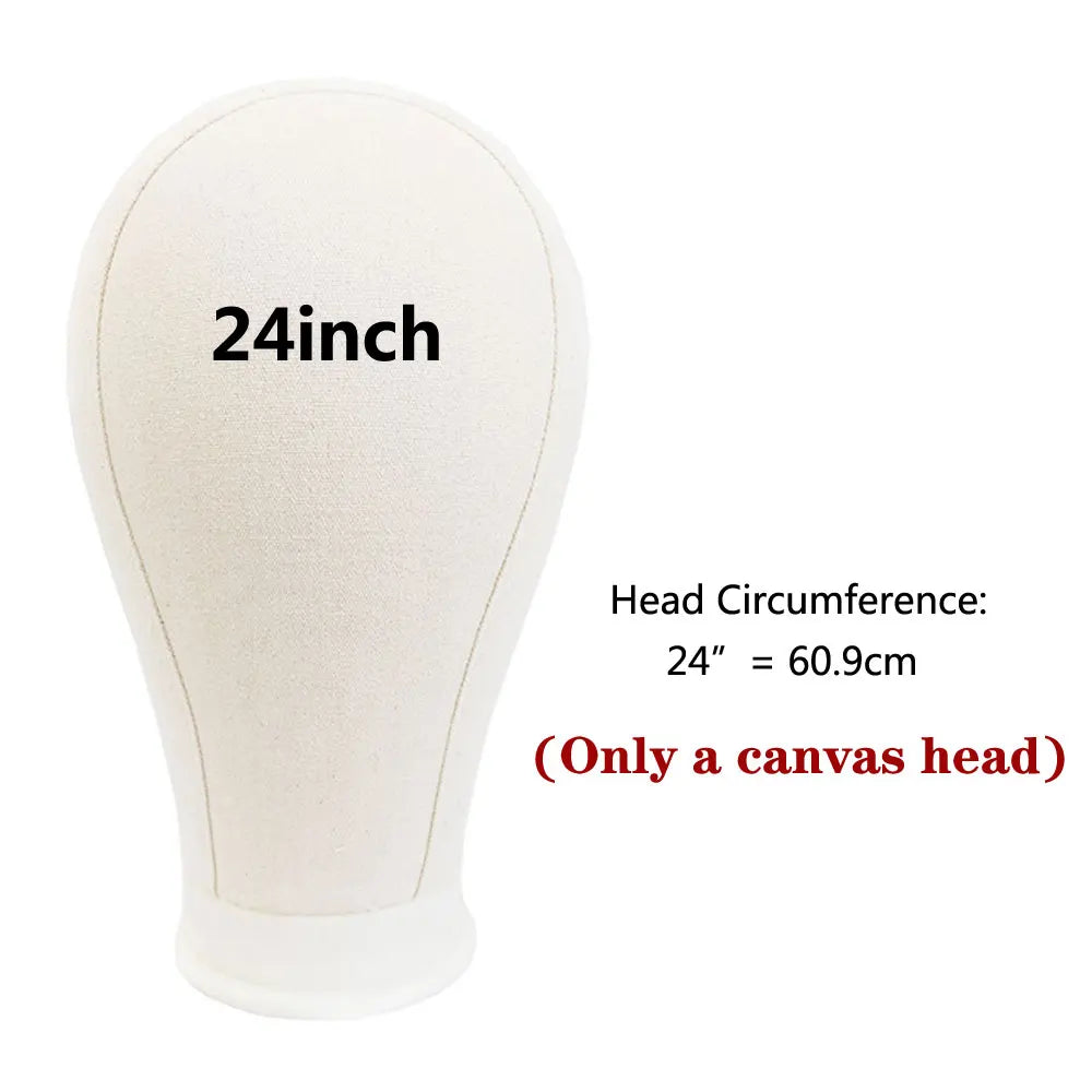 EVelora Canvas Wig Head Stand & Mannequin Holder