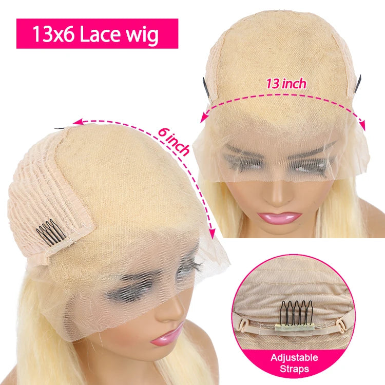 EVelora Straight 13x4 HD Lace Front Wig | Pre-Plucked Glueless Human Hair